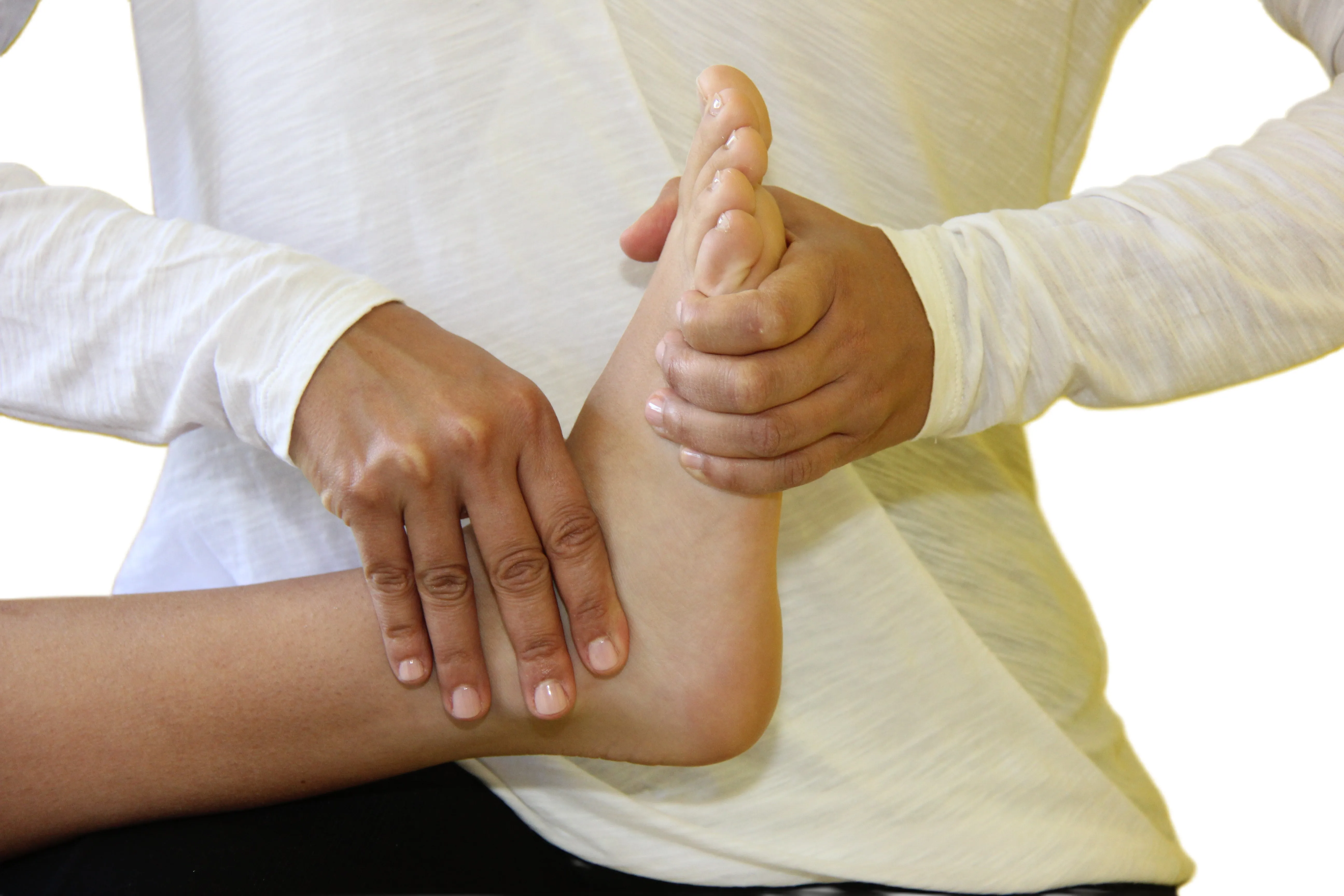A Bowen move performed on the ankle